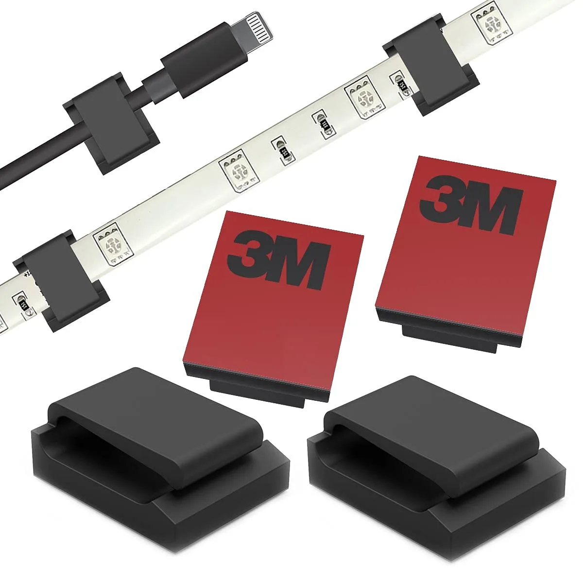 3M Command adhesive cable clips image 2