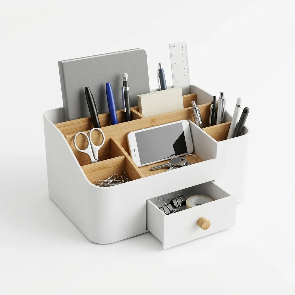 Artistic 2-tone leather desk pad