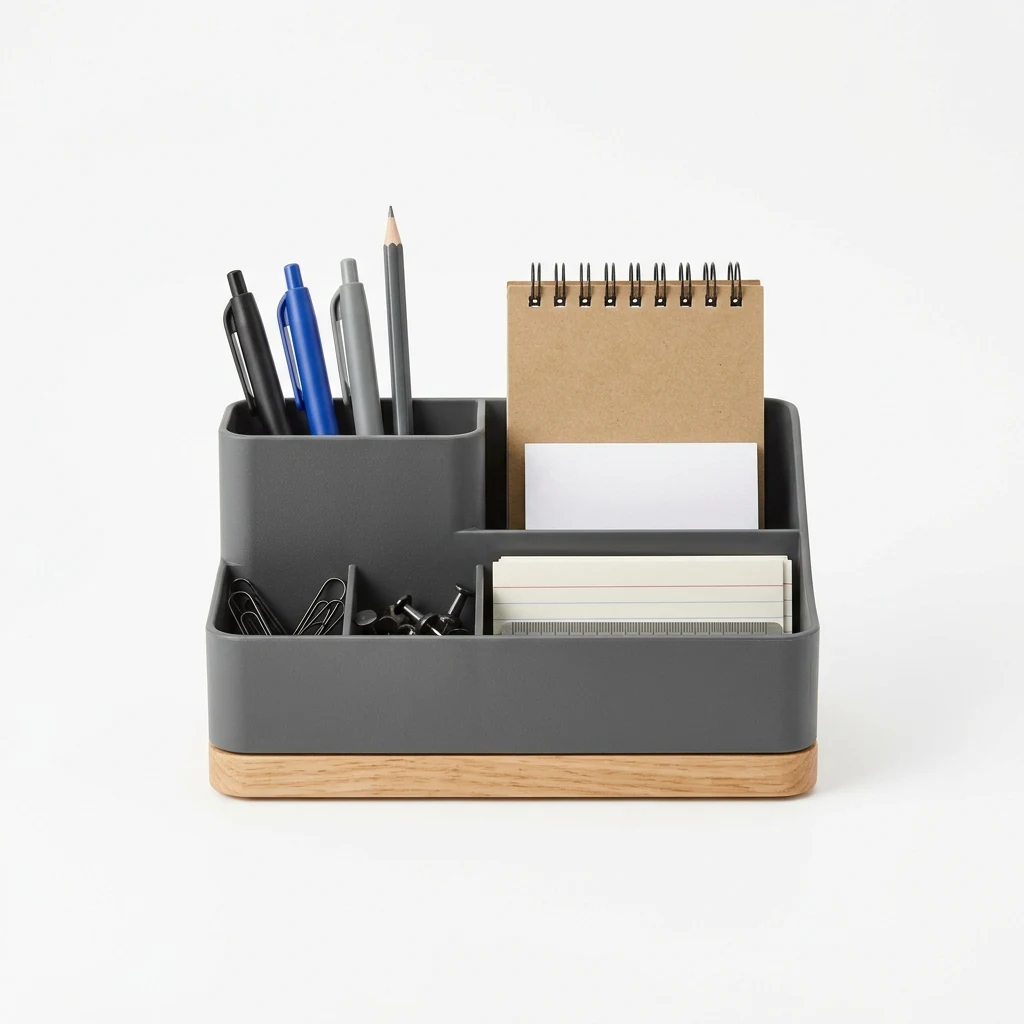 Artistic 2-tone leather desk pad image 2
