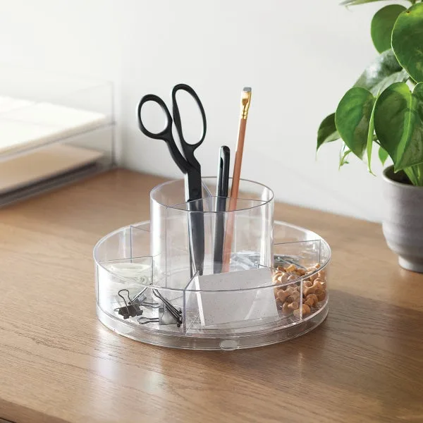 Deflecto rotating desktop organizer