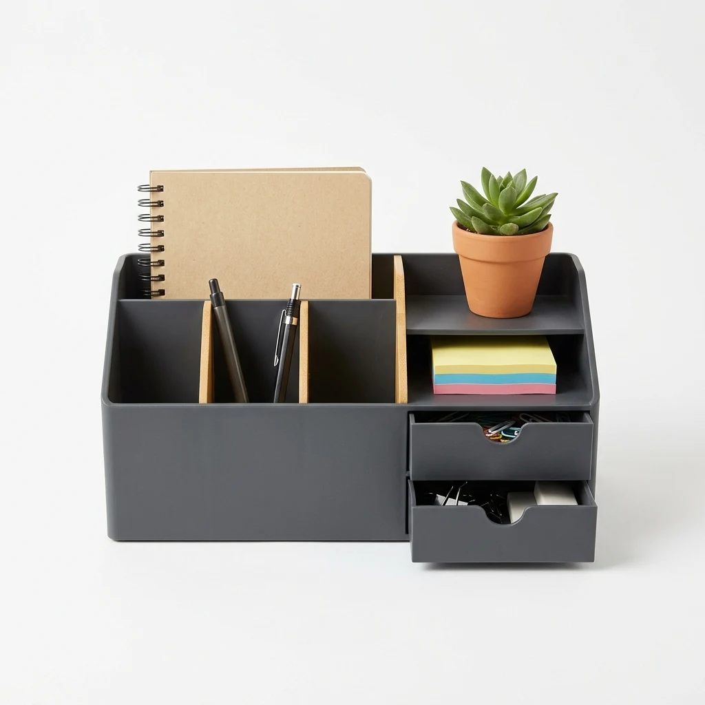 Deflecto rotating desktop organizer image 2