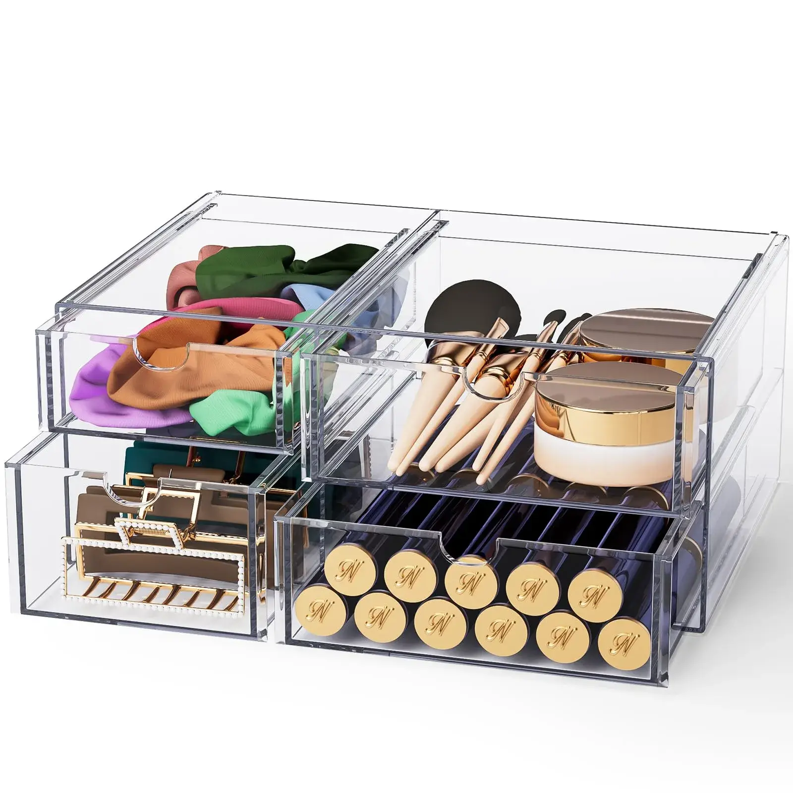 mDesign acrylic desktop storage box