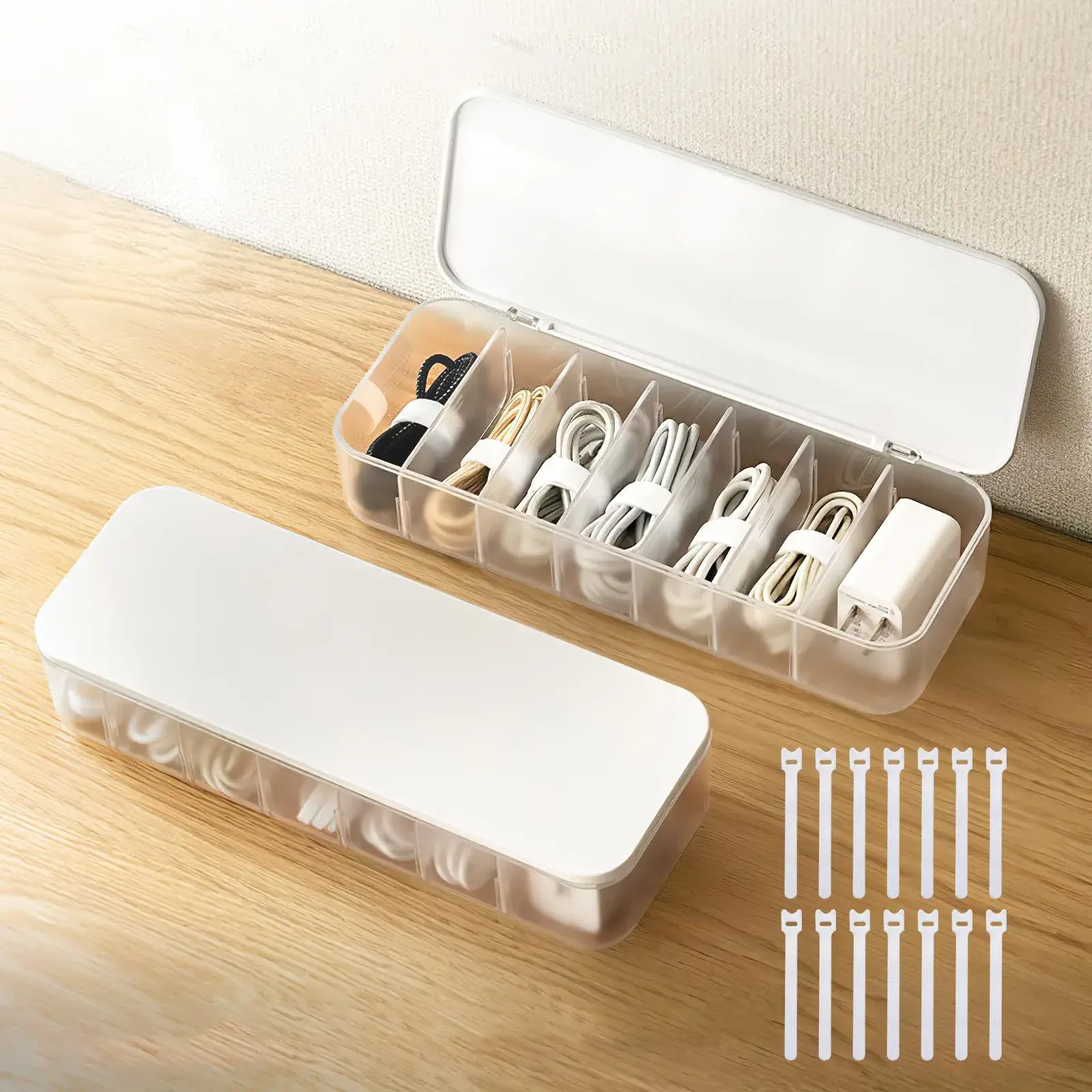 mDesign acrylic desktop storage box image 2