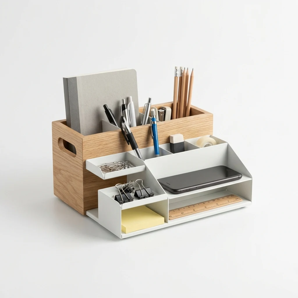 mDesign metal mesh drawer organizer image 2