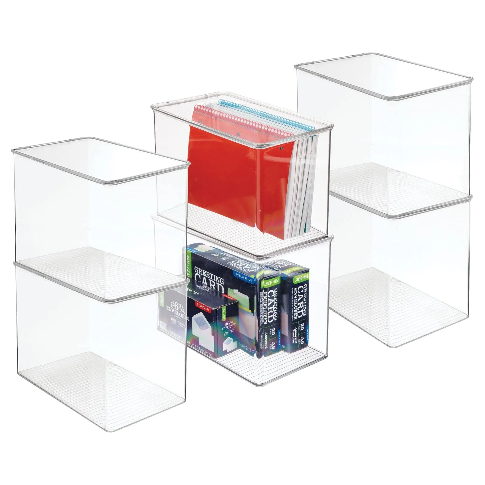 mDesign stackable file folder holder image 2