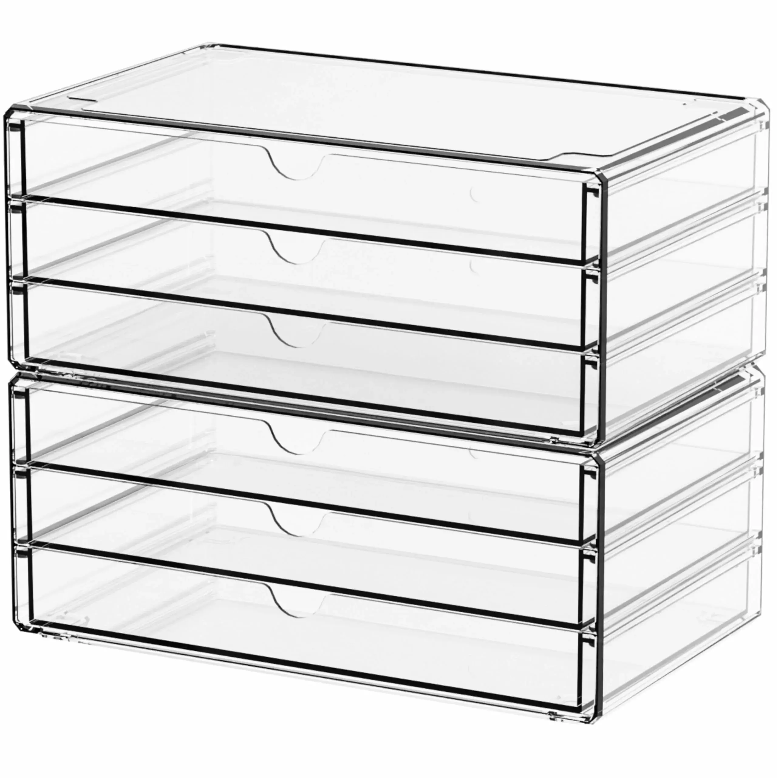 MUJI style acrylic desk organizer