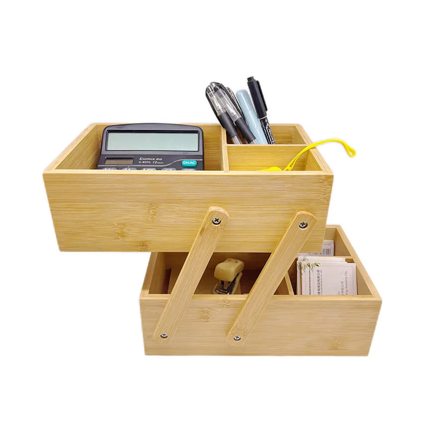 Racdde bamboo desk organizer tray