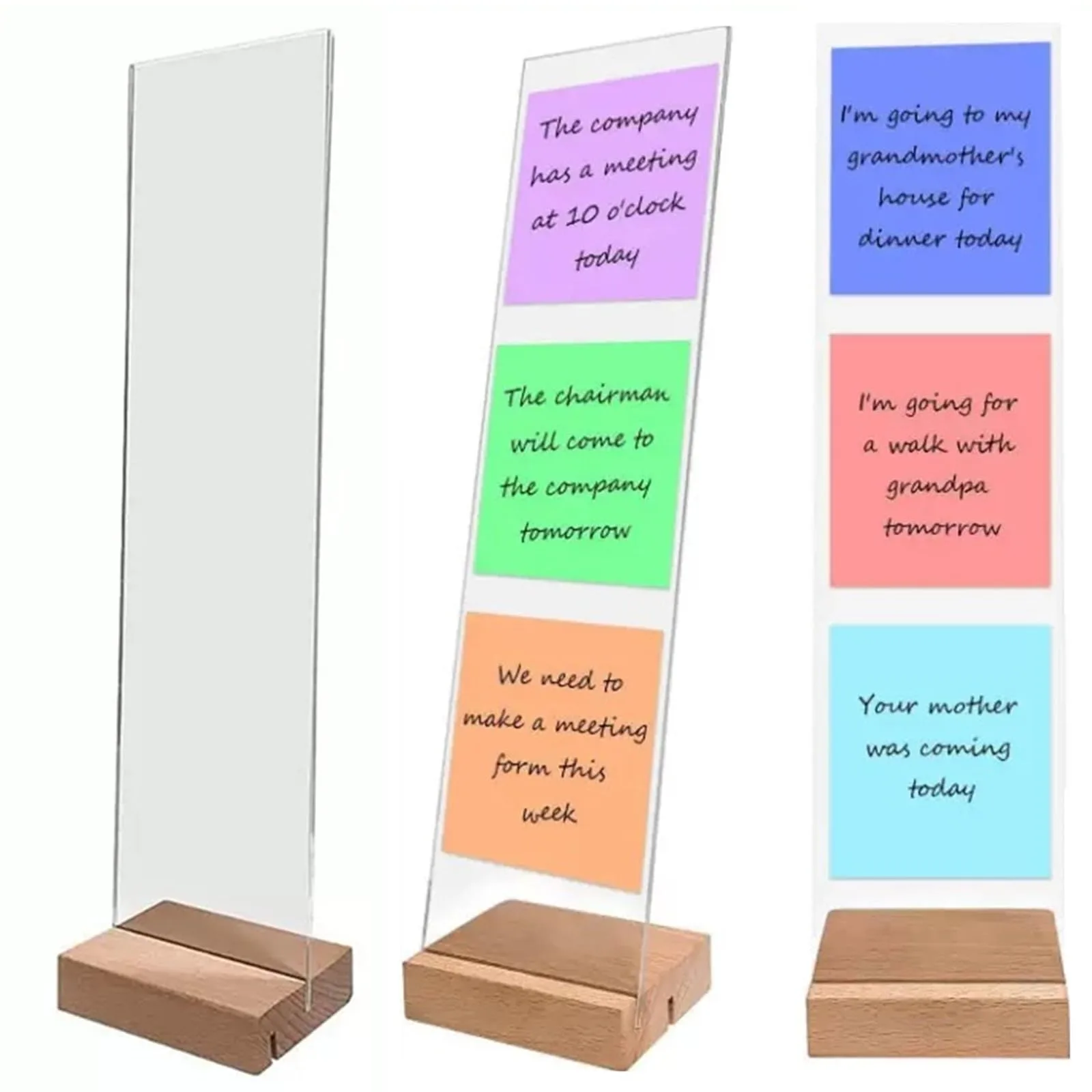 Sigel acrylic memo board stand image 2