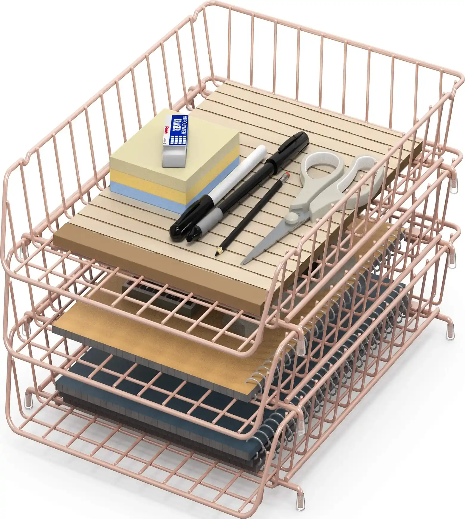 SimpleHouseware stackable letter tray